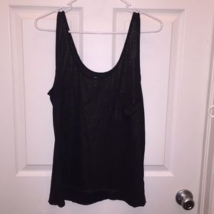 Black and Gold Sparkly Tank